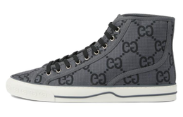 Gucci Теннисные кроссовки 1977 года, высокие, «GG Monogram Grey Black» 771463 factd 1144 | black gray
