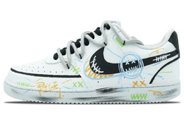 Nike Износостойкие и легкие низкие кроссовки для скейтбординга Court Vision 1, мужские, белые dh2987-101(team256-缤纷涂鸦) | white