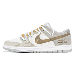 Nike Кроссовки для скейтбординга Dunk Joy Lemon, износостойкие и нескользящие, с низким верхом, мужские, желто-серые dd1391-103(team778-秋叶小狗) | yellow gray