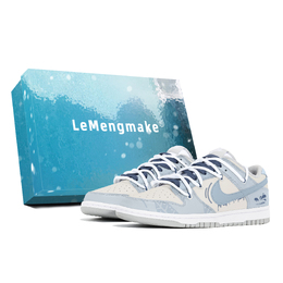 Nike Кроссовки для скейтбординга Dunk Joy Lemon, износостойкие, низкие, мужские, сине-белые dd1391-103(team778-深海笔记s-box) | blue white