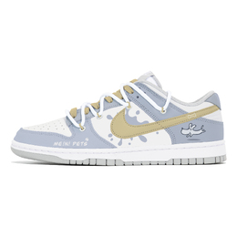 Nike Кроссовки для скейтбординга Dunk Joy Lemon, износостойкие и нескользящие, с низким верхом, мужские, сине-желтые dd1391-103(team778-快乐小狗) | blue yellow