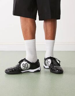 Кроссовки унисекс Nike T90 черного цвета 142404421 | black