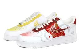Nike Кроссовки Air Force 1 с термоизоляцией, противоскользящие, износостойкие, низкие, для скейтбординга, белые, мужские cw2288-111(team412-男女同款龙蛇金福) | white
