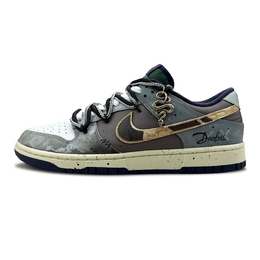 Nike Кроссовки для скейтбординга Dunk Shimmery Cat Return To Ruins с нескользящей подошвой, износостойкие, мужские, чернильно-черные fv8106-361(team79-男款归墟) | ink black