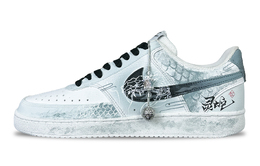Nike Кроссовки Court Vision 1 с низким верхом, устойчивые к истиранию и скольжению, мужские, белые, зеленые dh2987-101(team257-灵蛇) | white green