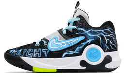Nike Баскетбольные кроссовки KD Trey 5 X Enchanting Chaos с низким верхом, амортизирующие, противоскользящие и износостойкие, мужские, черно-синие dj7554-007（team241-迷人的混蛋） | black blue