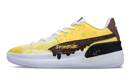 Puma Баскетбольные кроссовки Clyde Hardwood Cushioning с дышащим покрытием, противоскользящие, с низким верхом, желтые, мужские 194454-01（team211- 炫彩行动a) | yellow