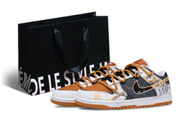 Nike Кроссовки для скейтбординга Dunk Freedom Of Everything Low Top, мужские, белые, серые, коричневые fq6965-700(team420-万物自由礼袋) | white gray brown