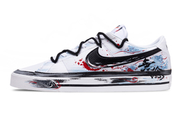 Nike Кроссовки для скейтбординга Court Legacy, мужские, низкие, черные/синие/красные dh3162-100(team691-旧念何挽） | black white blue