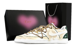 Nike Кроссовки Court Vision 1 Wasteland Literature с низким верхом, противоскользящие, износостойкие, мужские, цвет "земля-желтый" dh2987-101(team1171-废土文学-礼盒） | earth yellow