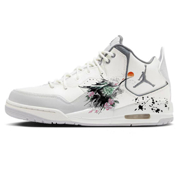 Jordan Баскетбольные кроссовки Courtside 23 Vintage, мужские, средний верх, белые/серые hq1192-101(team56-古风仙鹤) | gray