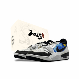 Jordan Баскетбольные кроссовки Legacy 312 Low Top Vintage, мужские, черные hv1811-101（team851-梵高星空-礼盒） | black