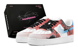 Nike Кроссовки для скейтбординга Air Force 1 Fiery Phantom с противоскользящим покрытием, мужские, красные, синие cw2288-111(teams2-赤焰幻影男s-box) | red blue