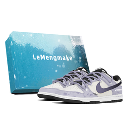 Nike Кроссовки для скейтбординга Dunk, износостойкие, низкие, мужские, фиолетовые dd1391-100(team496-紫霄s-box) | purple
