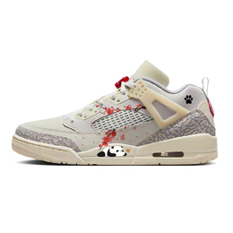 Jordan Баскетбольные кроссовки Spizike Red Plum Panda Bear с низким верхом, износостойкие и нескользящие, бежевые, мужские fq1759-100(team56-趴趴熊猫) | beige