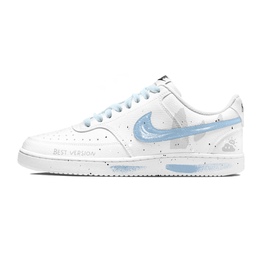Nike Кроссовки для скейтбординга Court Vision 1 Low Top, мужские, сине-белые dh2987-101(team1080-薄雨积云） | blue white