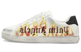 Palm Angels Кроссовки Palm One Low Top с принтом пламени, белые, многоцветные pmia056f22lea0030118 | original shoe box included