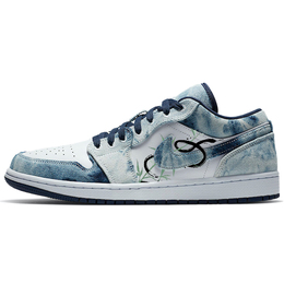 Jordan Баскетбольные кроссовки Air 1 Vintage, низкие, мужские, синие/белые cz8455-100(team56-竹叶青蛇) | blue