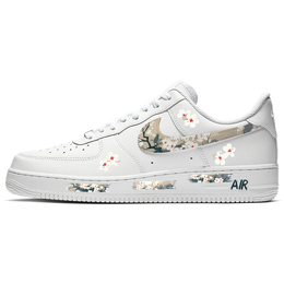 Nike Кроссовки Air Force 1 с дышащей, амортизирующей подошвой и низким верхом для скейтборда, мужские, белые cw2288-111(team1042-山茶花) | white