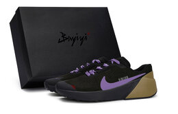 Nike Кроссовки Air Zoom TR 1 мужские низкие, коричневые/фиолетовые dx9016-010(team80-男星域飞舰紫s-box) | black brown purple