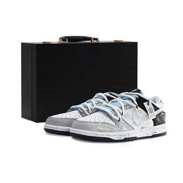 Nike Кроссовки для скейтбординга Dunk Slip с низким верхом, мужские, черно-серые fq8826-100(team259-骄阳射击s-box） | black gray