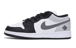 Jordan Мужские баскетбольные кроссовки Air 1 Puppy Fragment Snake Year с низким верхом, износостойкие, черные 553558-131(team85-烟灰取亿) | black