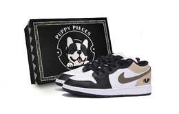Баскетбольные кроссовки Air 1 Small Dog Fragment Special Shoe Box Snake Year Low-Top Vintage, мужские, черные Jordan, Black 553558-131(team85-拿铁巳意s-boxa) | black