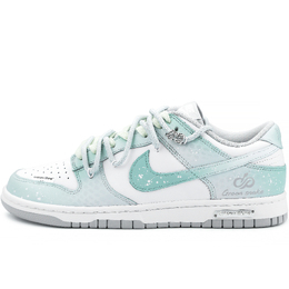 Nike Кроссовки для скейтбординга Dunk Emerald Wave Snake Shadow с противоскользящим покрытием, износостойкие, мужские, бирюзовые dd1391-103（team342-碧波蛇影s-box） | teal