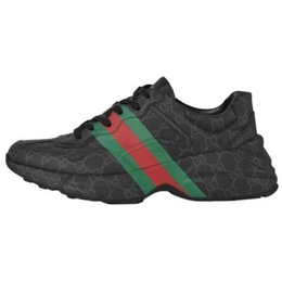 Gucci Низкие массивные кроссовки Rhyton, мужские, черные 812583kgd00 | black