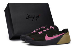 Nike Кроссовки Air Zoom TR 1 мужские низкие, коричневые/розово-красные dx9016-010(team80-星域飞舰玫红s-box) | black brown pink