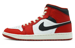 Jordan Баскетбольные кроссовки Air 1 Mid-Top Vintage, мужские, красные, белые, черные fj3458-160(team108-男款火焰) | red