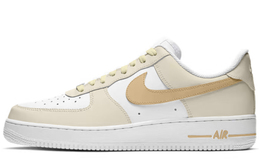 Nike Износостойкие и легкие низкие кроссовки для скейтбординга Air Force 1, мужские, желтые, белые cw2288-111(team732-梦幻奶黄) | yellow white