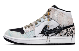 Jordan Баскетбольные кроссовки Air 1 Vintage, мужские, средний верх, цвет: черный/белый/серый dq8426-701(team365-山舞银蛇) | black white gray