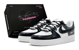 Nike Кроссовки для скейтбординга Air Force 1 с амортизацией, низкие, мужские, черно-серые cw2288-111(teams2-黑夜星空男s-box) | black gray