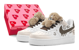Nike Кроссовки Air Force 1 с низким верхом, противоскользящие, износостойкие, мужские, коричневые cw2288-111(teams2-蜂蜜小熊男s-box) | brown