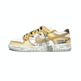 Nike Кроссовки для скейтбординга Dunk Anti-Slip, износостойкие, низкие, мужские, желтые, белые dd1391-103(team240-燃星） | yellow white