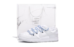 Nike Кроссовки для скейтбординга Dunk Coverage с противоскользящим и износостойким верхом, мужские, серо-белые dd1391-103(team拾伍-男女同款白蓝sbox) | gray white