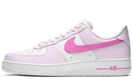 Nike Кроссовки Air Force 1 с противоскользящим износостойким низким верхом для скейтборда, мужские, розовые, белые cw2288-111(team732-梦幻浅紫) | pink white