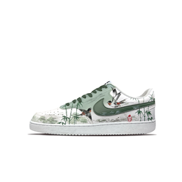Nike Кроссовки Court Vision 1 Explosive Plan Peaceful Joy с низким верхом, устойчивые к скольжению, мужские, цвет Alpine Green dh2987-101（team522-平安喜乐） | alpine green