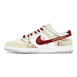 Nike Кроссовки для скейтбординга Dunk, износостойкие, низкие, мужские, белые, красные dd1391-103(team399-喜迎新春) | white red