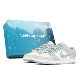 Nike Кроссовки для скейтбординга Dunk, износостойкие, низкие, мужские, сине-белые dd1391-103(team778-马卡龙玫瑰s-box) | blue white