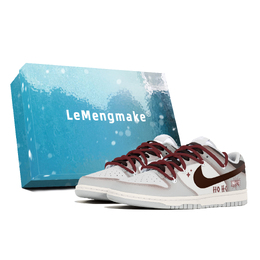 Nike Кроссовки для скейтбординга Dunk, износостойкие, низкие, мужские, коричневые, красные dd1391-103(team778-山茶漫季s-box) | brown red