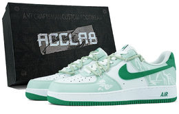 Nike Кроссовки Air Force 1 для скейтбординга с низким верхом, износостойкие, мужские, белые, зеленые fj4146-102(team349-山海经男款s-box) | white green