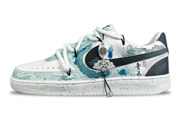 Nike Кроссовки Court Vision 1 Cyan Cloud с антискользящим покрытием, износостойкие, низкие, мужские, для скейтбординга, голубые dh2987-101(team693-青云) | cyan