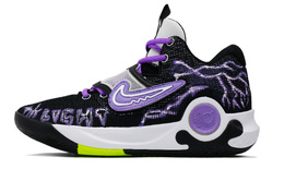 Nike Баскетбольные кроссовки KD Trey 5 X Enchanting Danger с низким верхом, амортизирующие, противоскользящие и износостойкие, мужские, черные, фиолетовые dj7554-007（team241-迷人的危险） | black purple