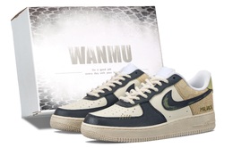 Nike Кроссовки Air Force 1 Mr. Jack для скейтбординга с низким верхом, амортизирующие, износостойкие, с противоскользящей подошвой, мужские, желто-зеленые cw2288-111（team144-杰克先生） | yellow green