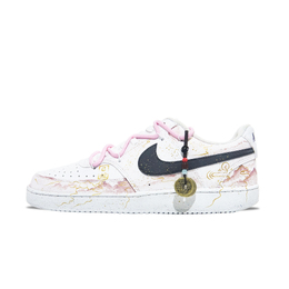 Nike Кроссовки для скейтборда Court Vision 1 с противоскользящим износостойким верхом, мужские, розовые, белые, черные dh2987-101（team450-巳蛇粉色款） | pink white black