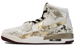 Jordan Баскетбольные кроссовки Legacy 312 Year Of The Snake Limited Edition с высоким берцем, мужские, белое золото hf0745-131（team178-山海金鳞qd） | white gold