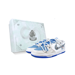 Nike Кроссовки для скейтбординга Dunk, низкие, синие, мужские dd1391-401(team60-蛇祥四海s-box) | sky blue
