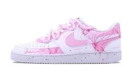 Nike Кроссовки Court Vision 1 с низким верхом, противоскользящие, износостойкие, мужские, белые, розовые dh2987-101(team620-蝶意莺情) | pink